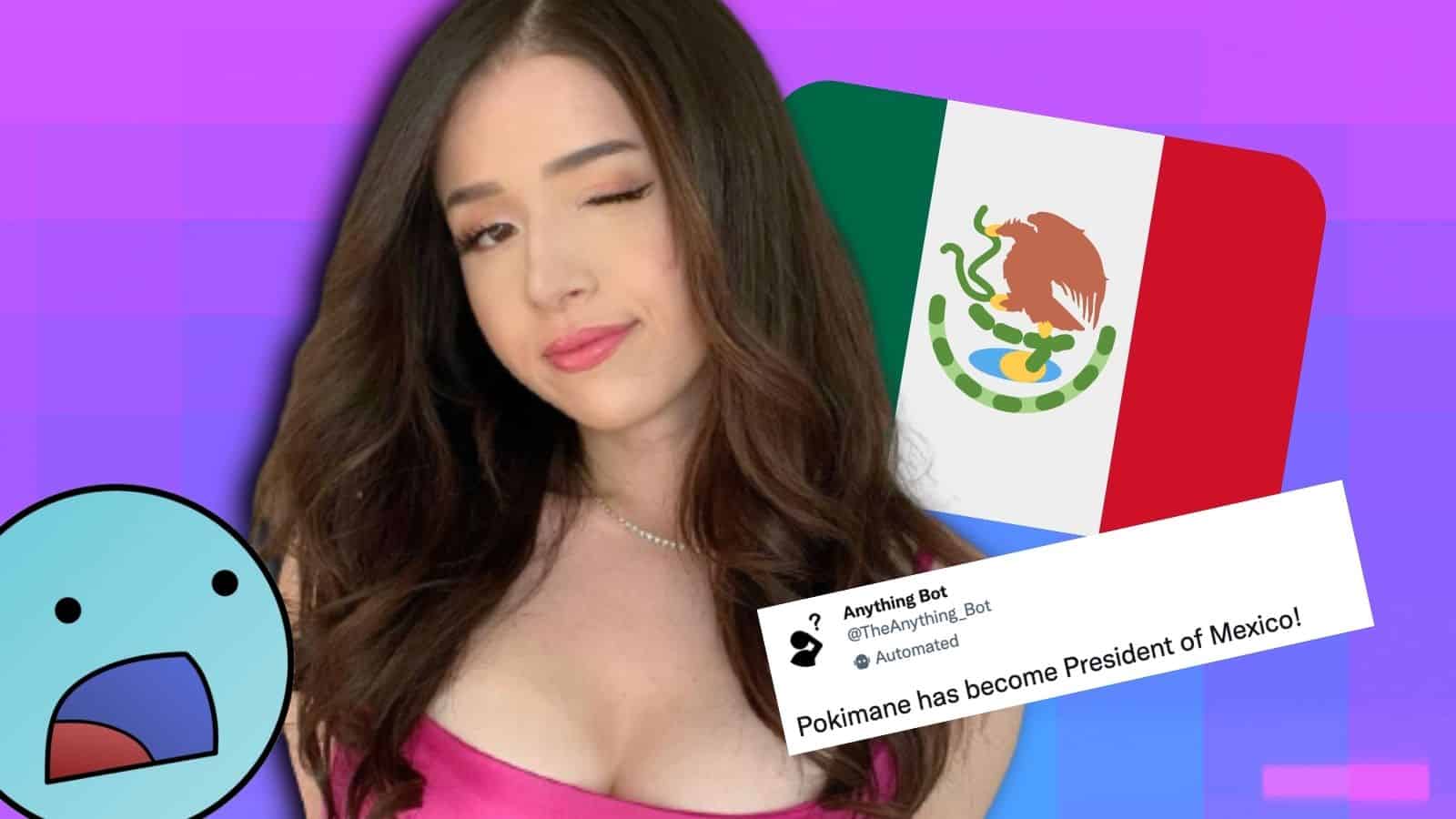 pokimane and viral Twitter post about mexico
