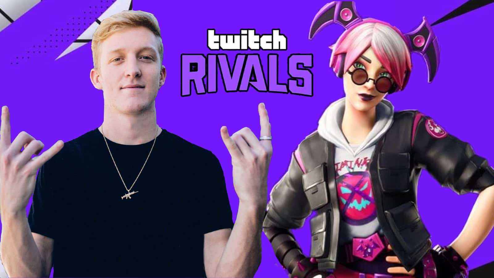 Twitch Rivals Fortnite with Tfue and character