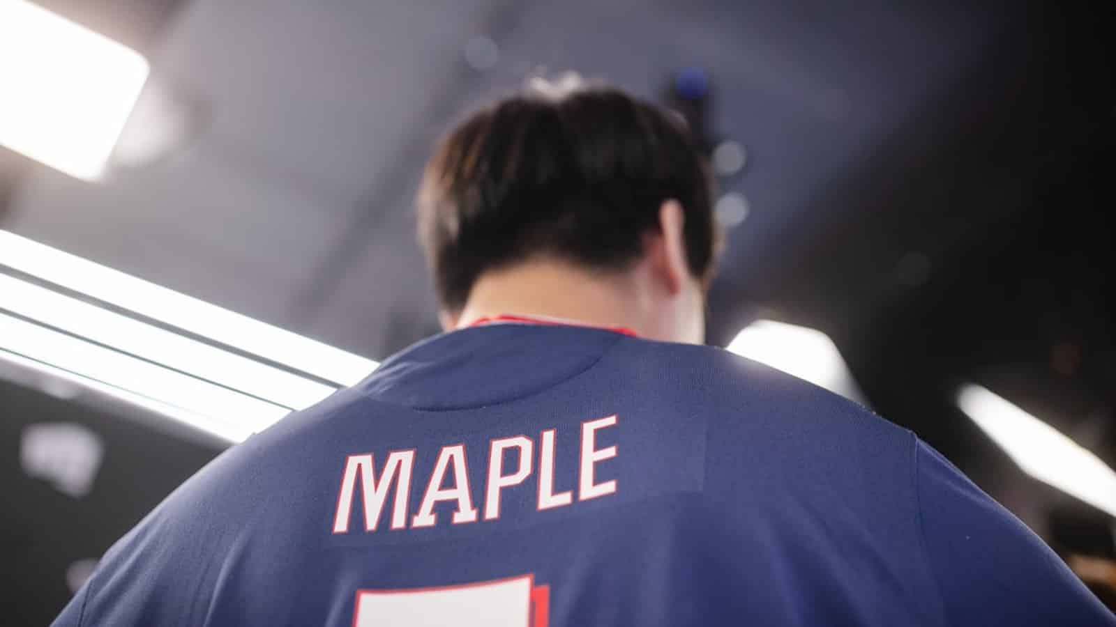 Maple as a League pro.