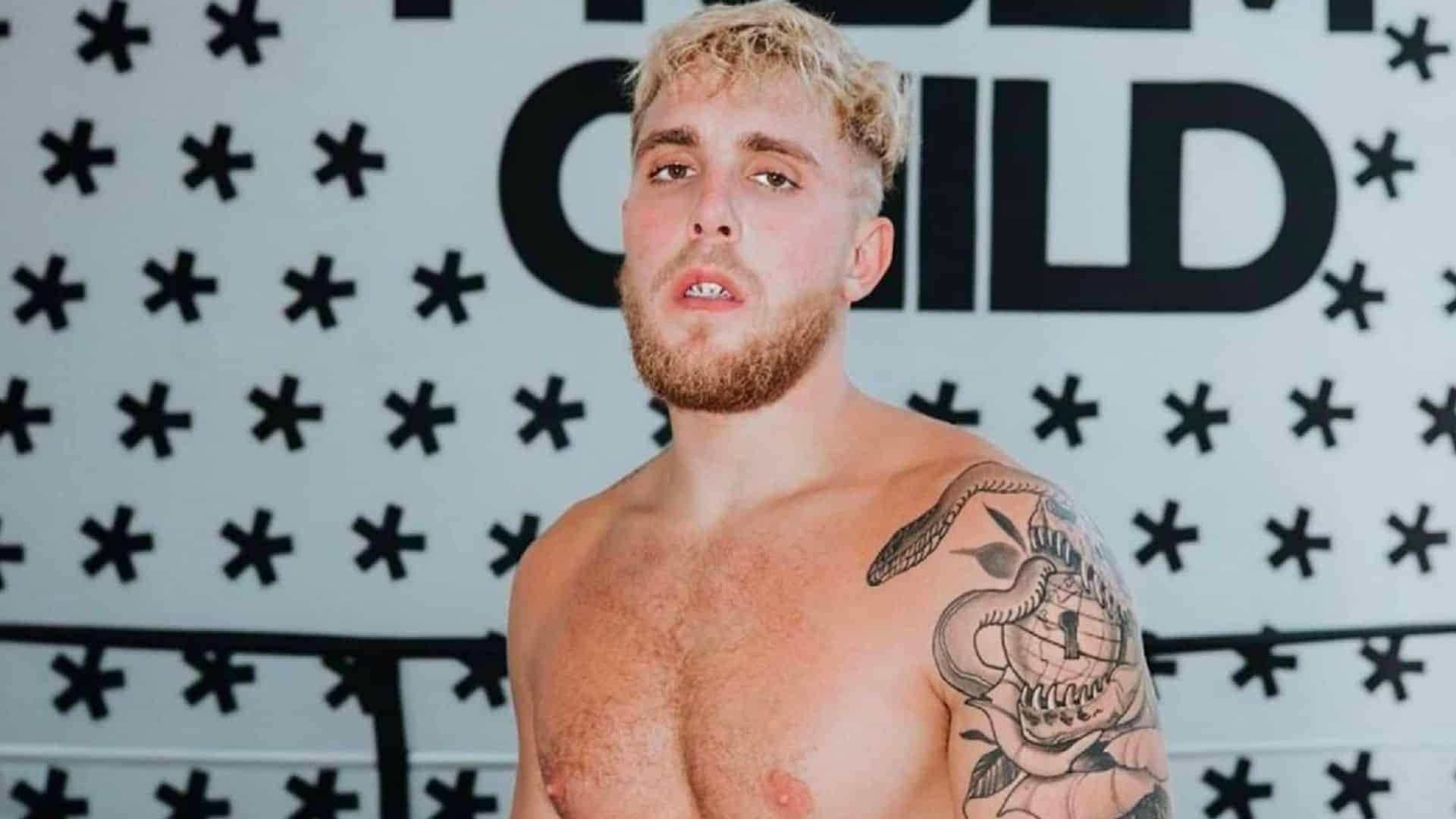 Jake Paul in boxing gym
