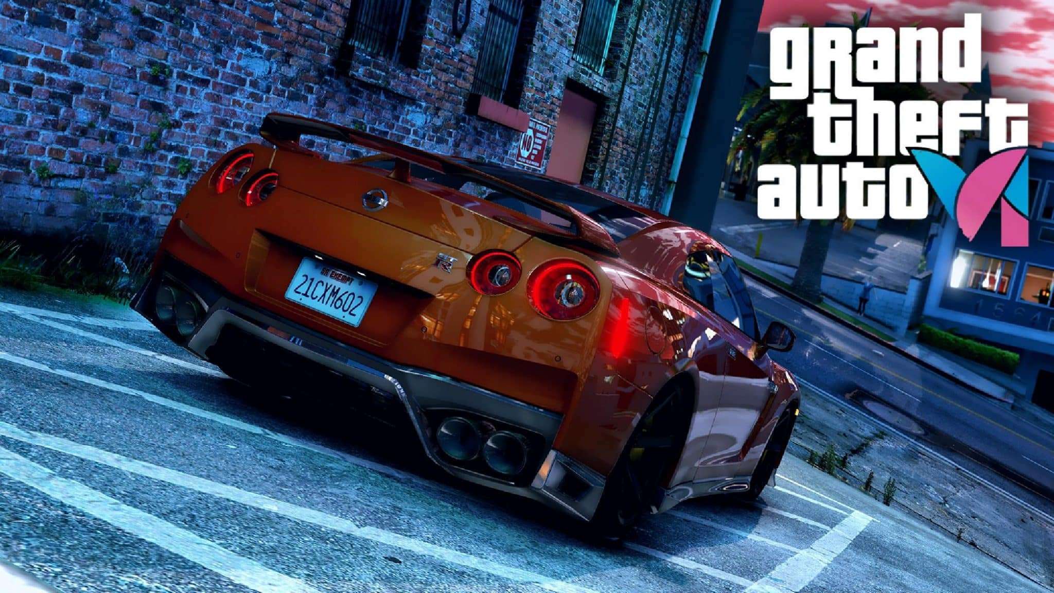 GTA 5 gameplay with potential GTA 6 logo