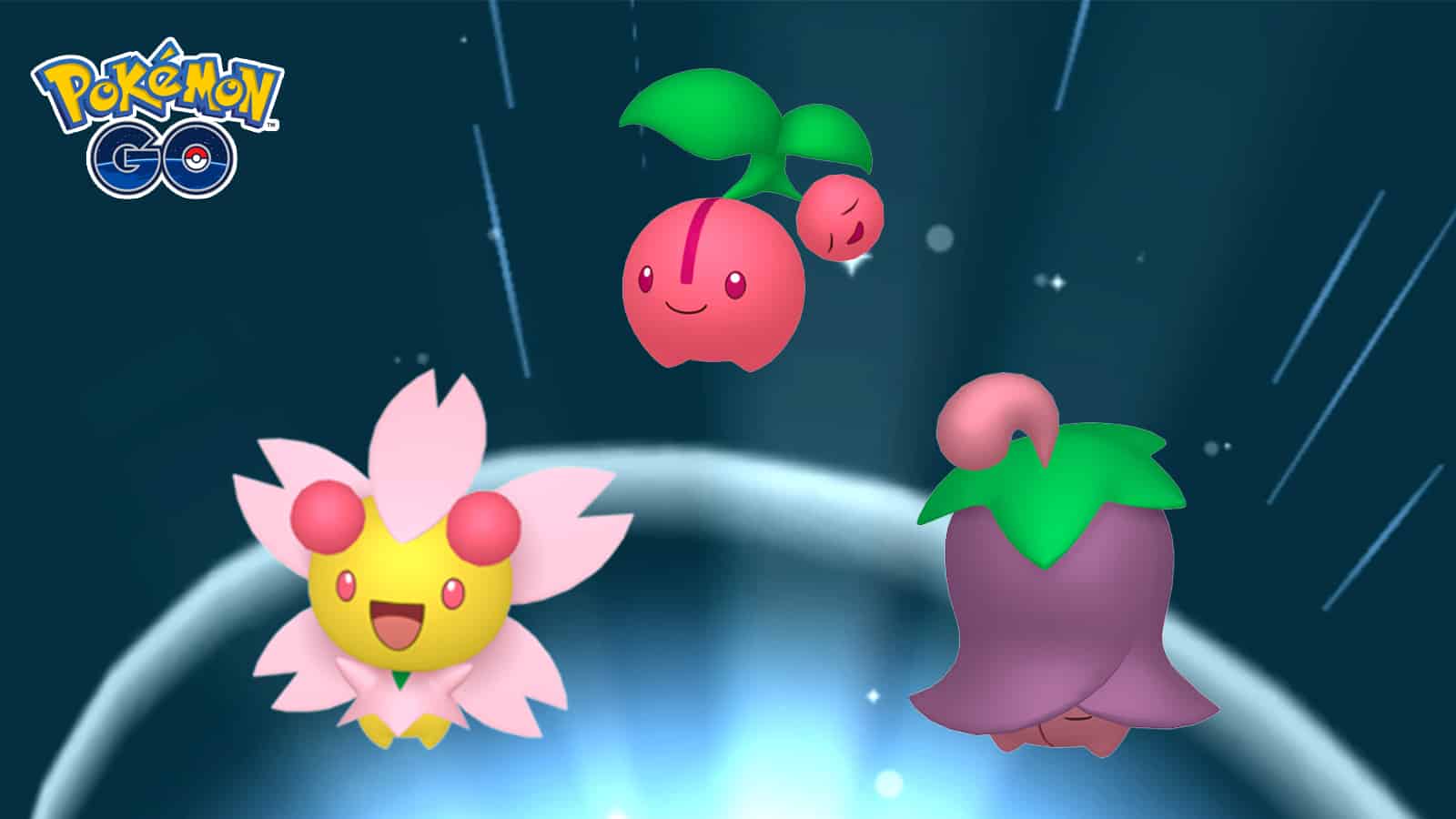 Cherubi evolutions Sunshine Cherrim and Overcast Cherrim appearing in Pokemon Go