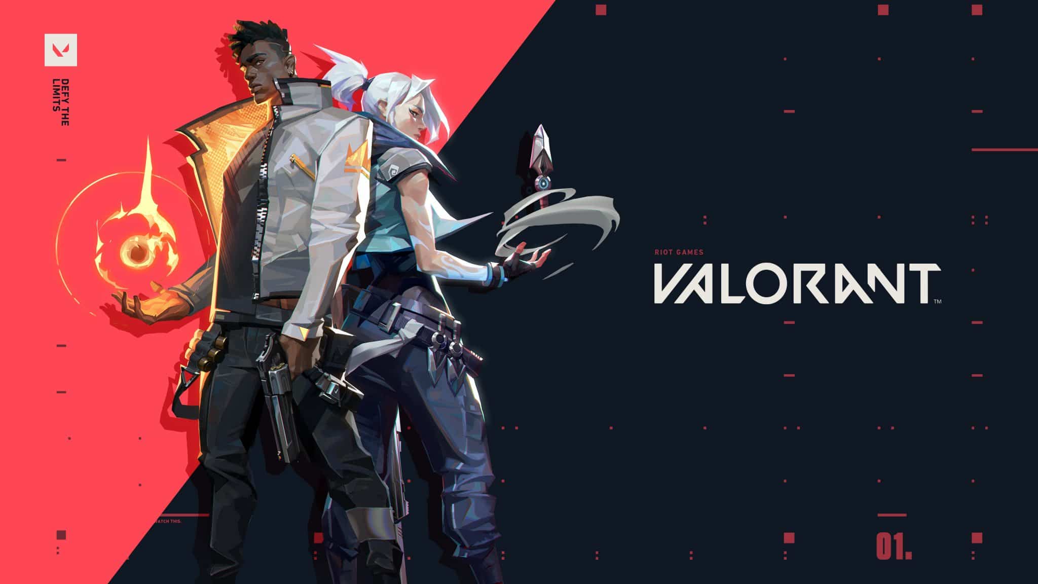 Valorant wall paper with Jett and Phoenix