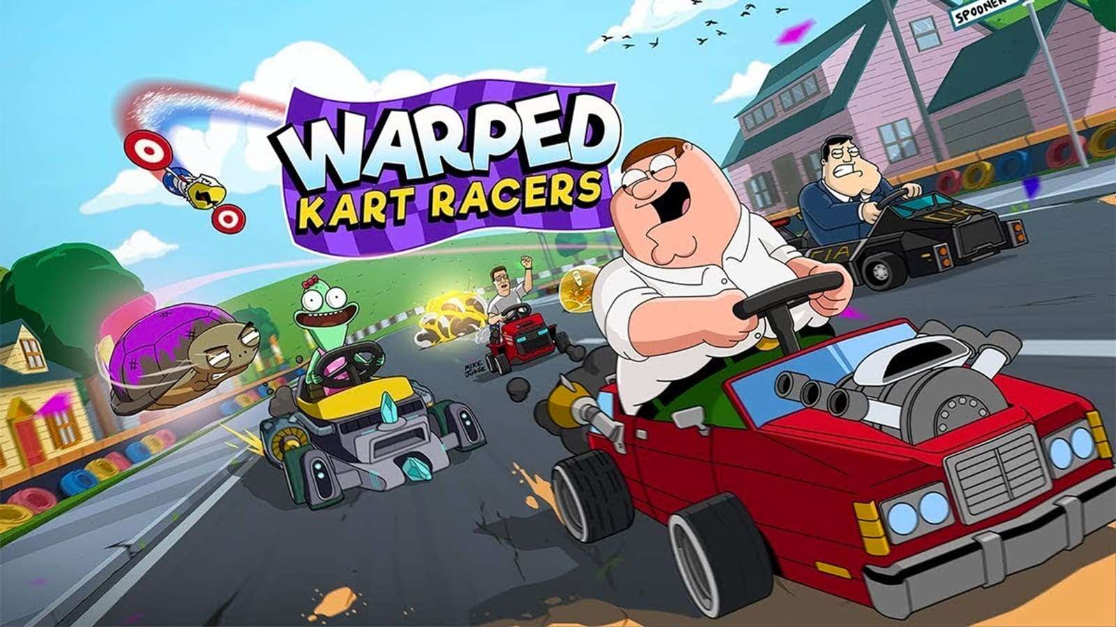 A poster for Warped Kart Racers