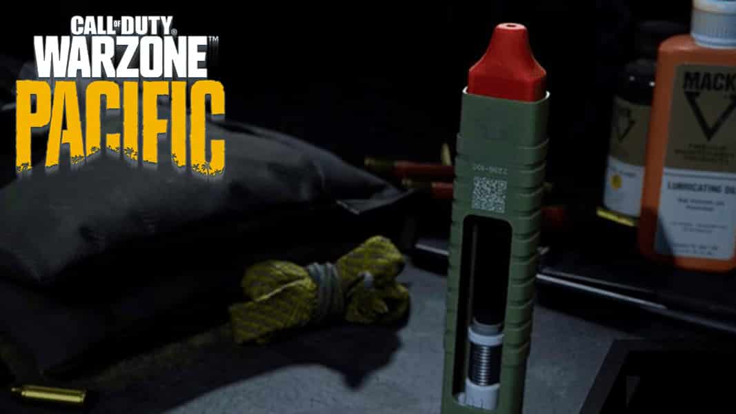 Warzone Stim Shot in Gunsmith with Pacific Logo