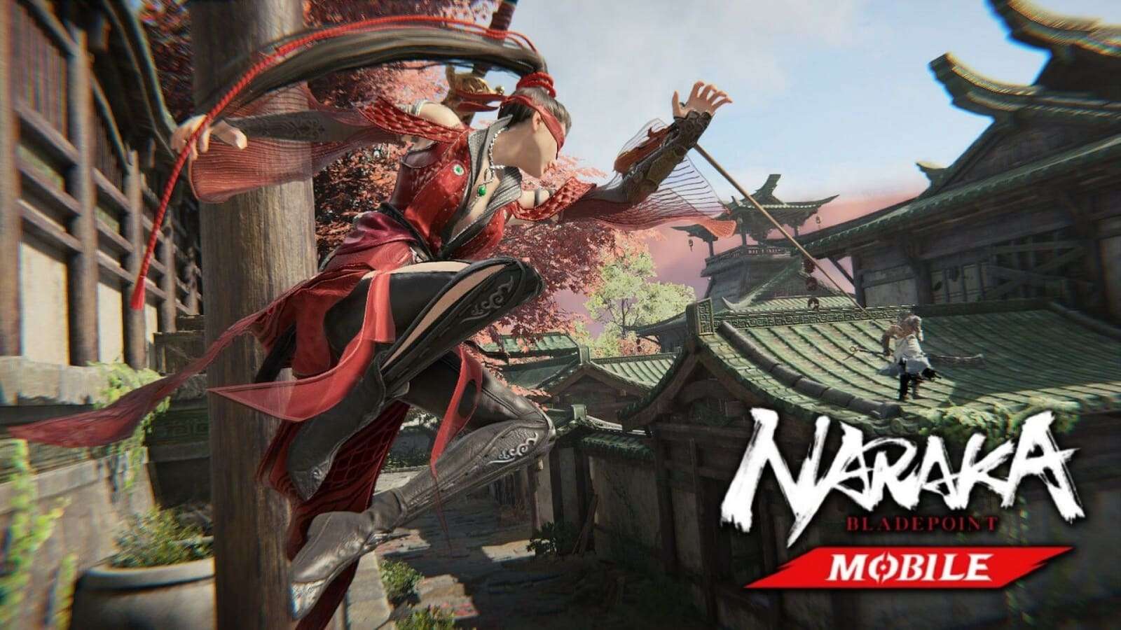 Naraka: Bladepoint Viper Ning using the hookshot