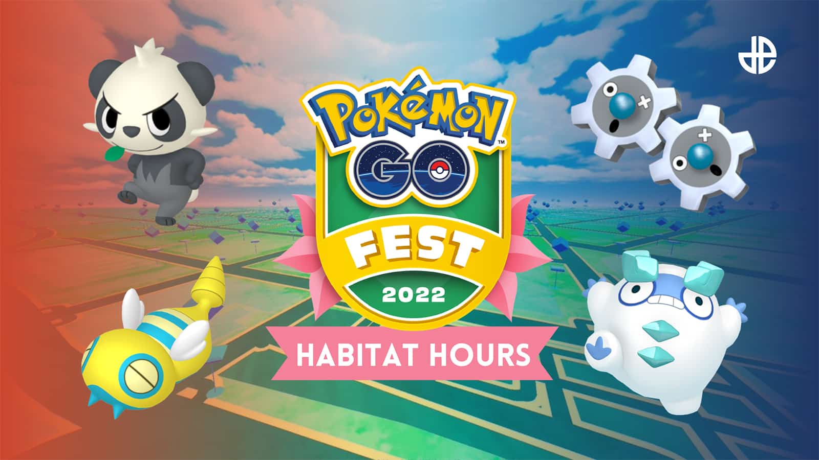 A poster for the Habitat Hours in Pokemon Go Fest 2022