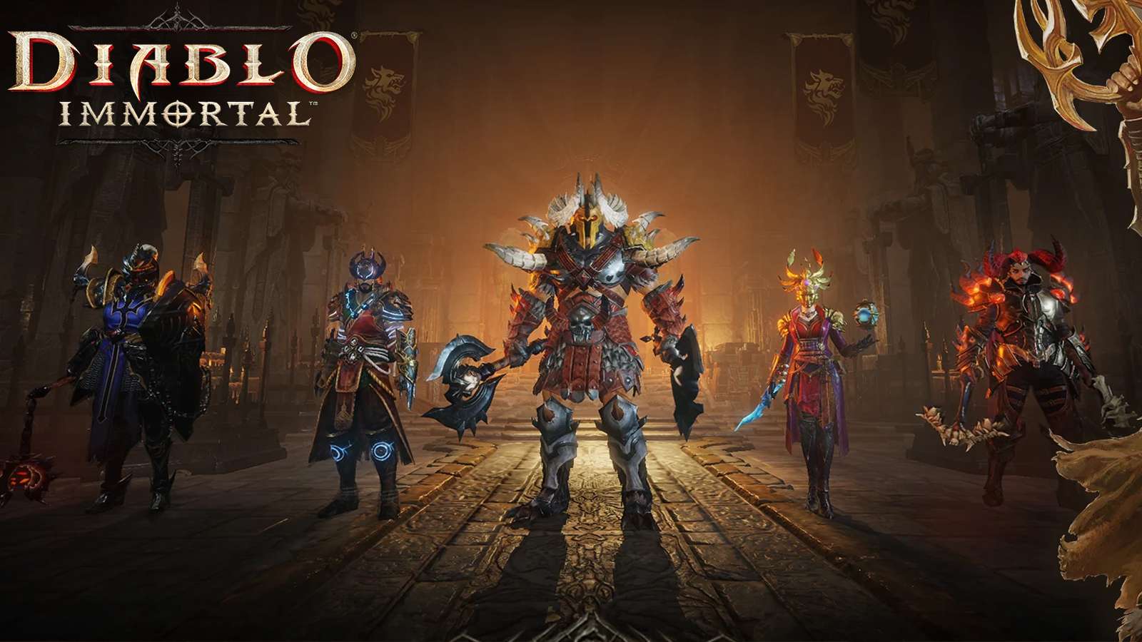 Some of the featured characters in Diablo Immortal