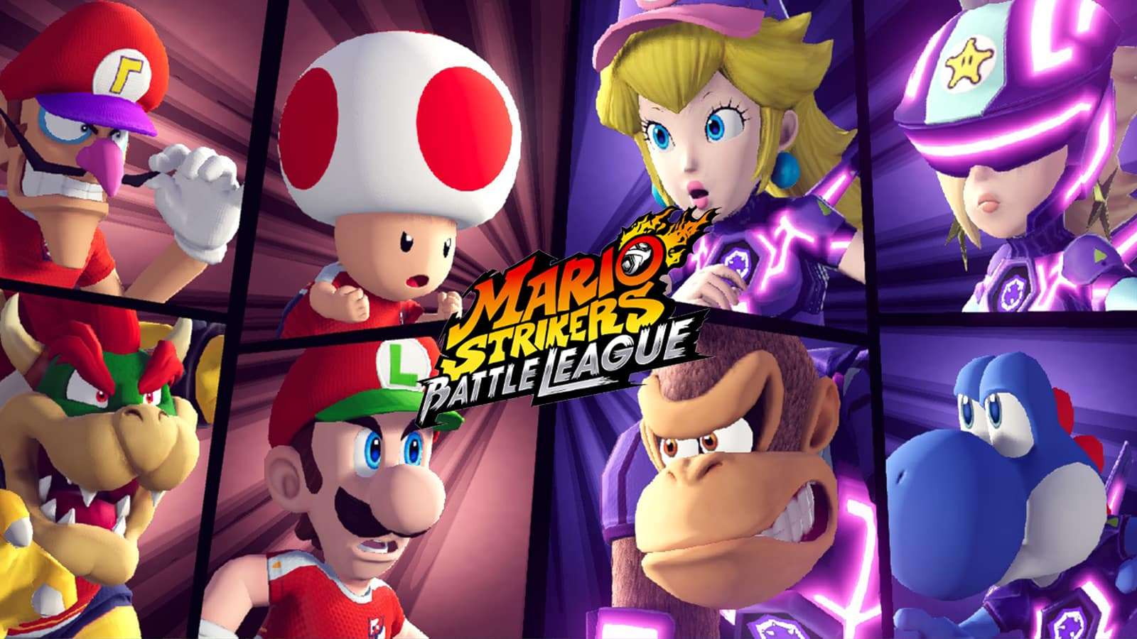 Characters appearing on the Mario Strikers Battle League tier list