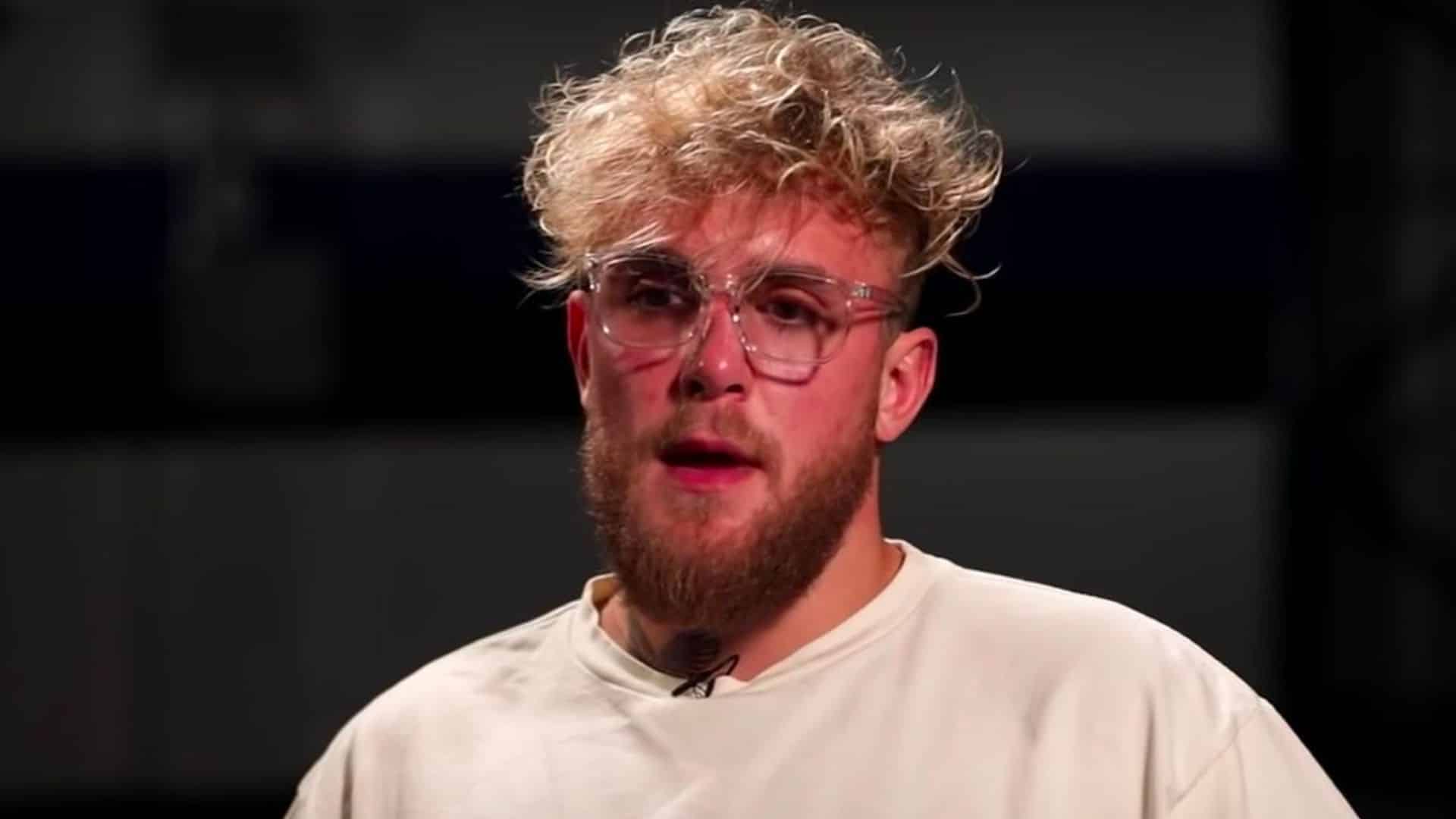 Jake Paul talking to camera in interview