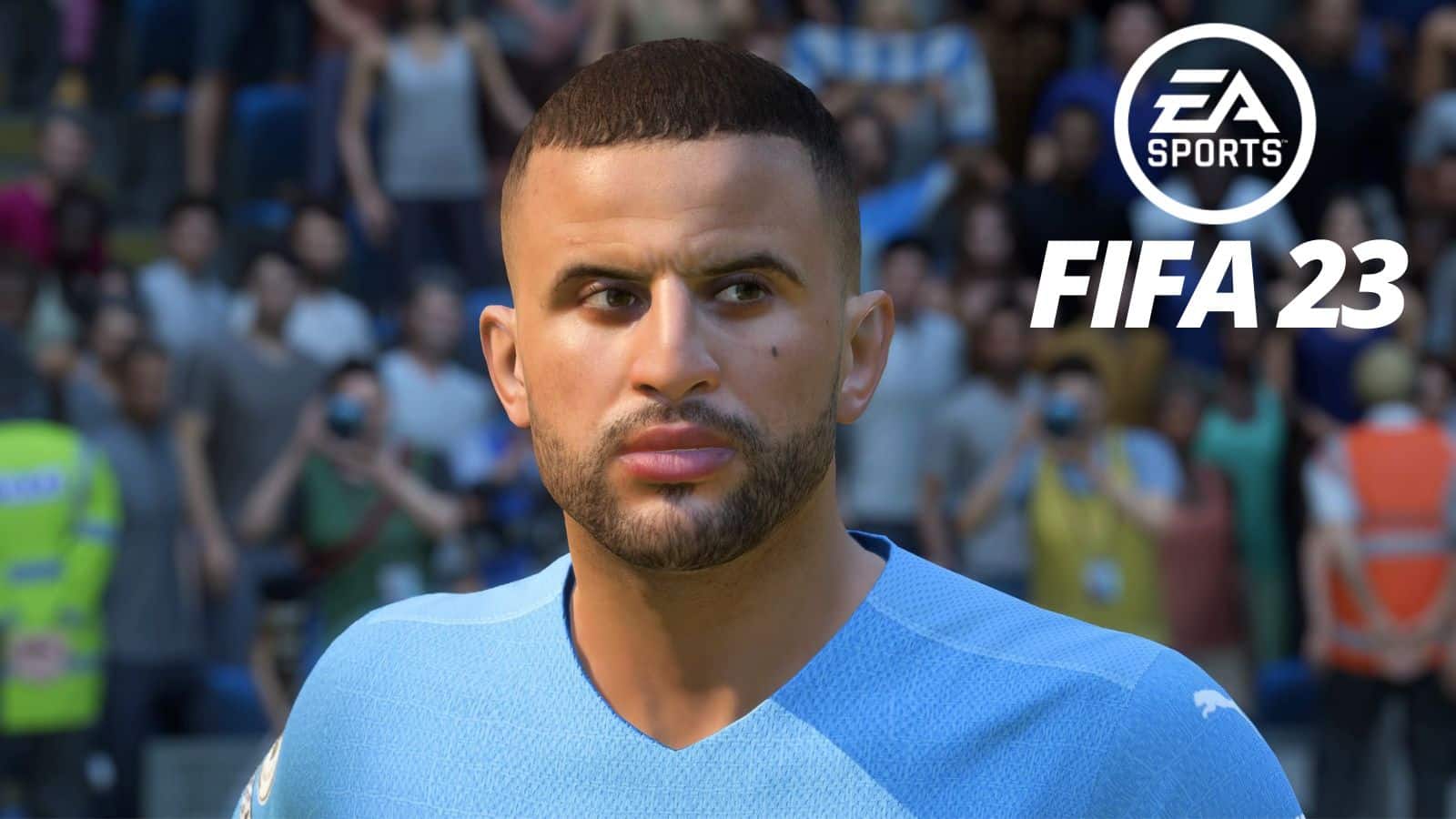 Kyle Walker with FIFA 23 logo