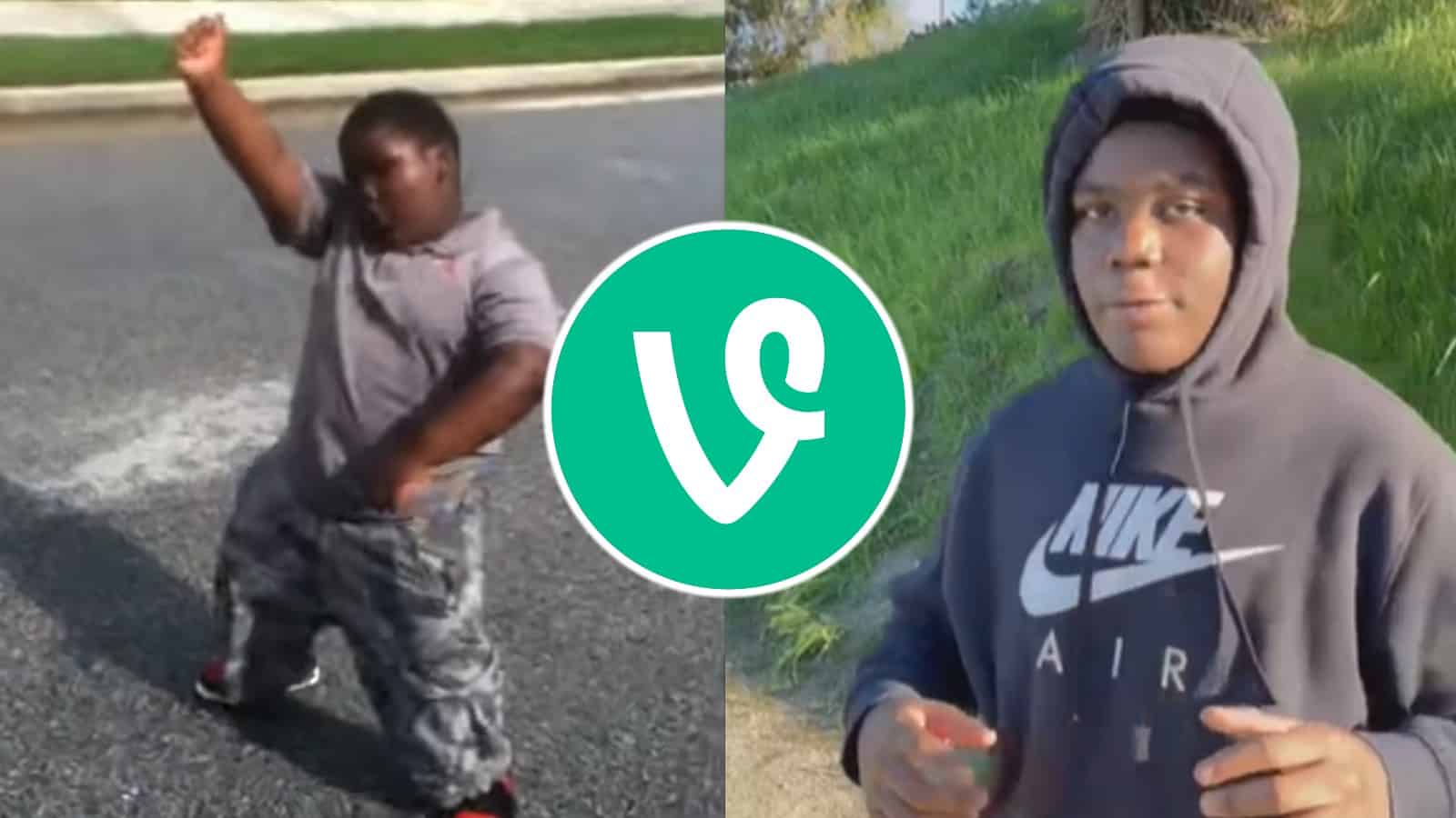 Lil Terrio Vine dance and Instagram video with Vine logo