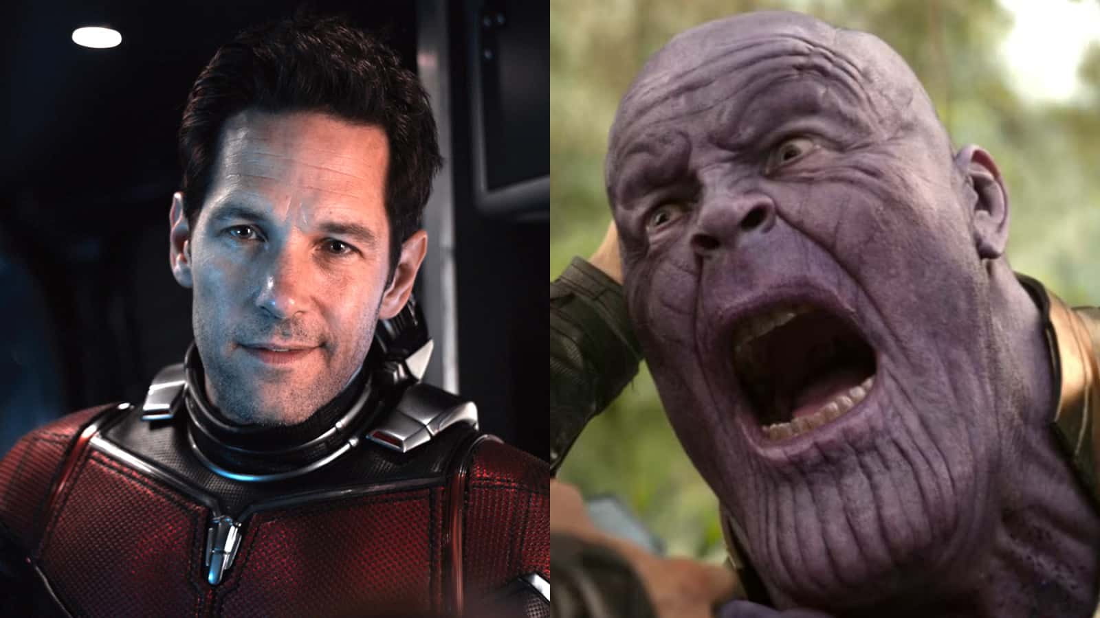 Paul Rudd's Ant-Man and Thanos in the Marvel Cinematic Universe