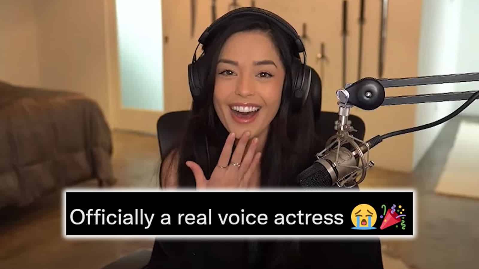 Valkyrae claims shes officially a voice actress