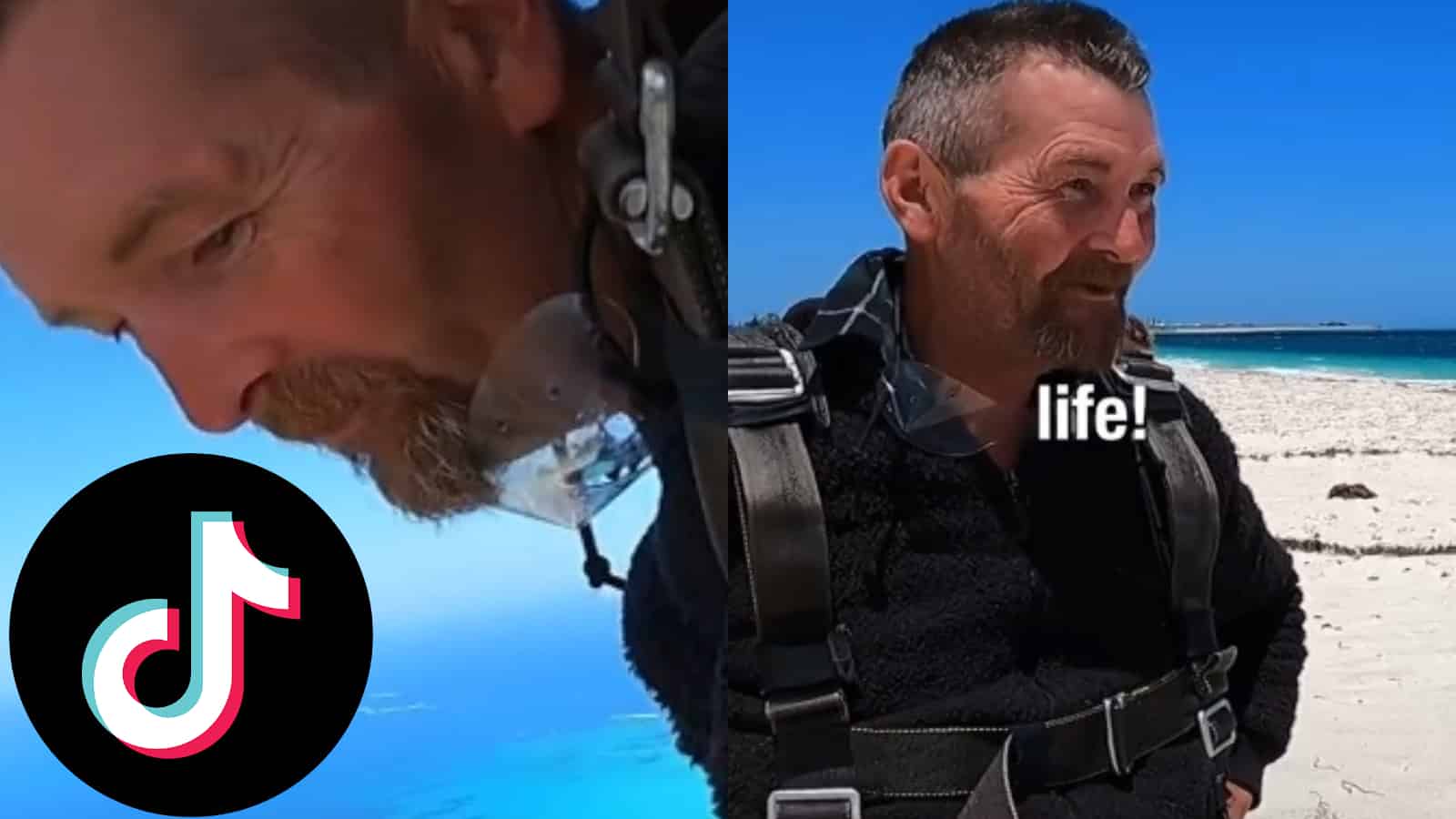 Tiktokers take homeless man skydiving