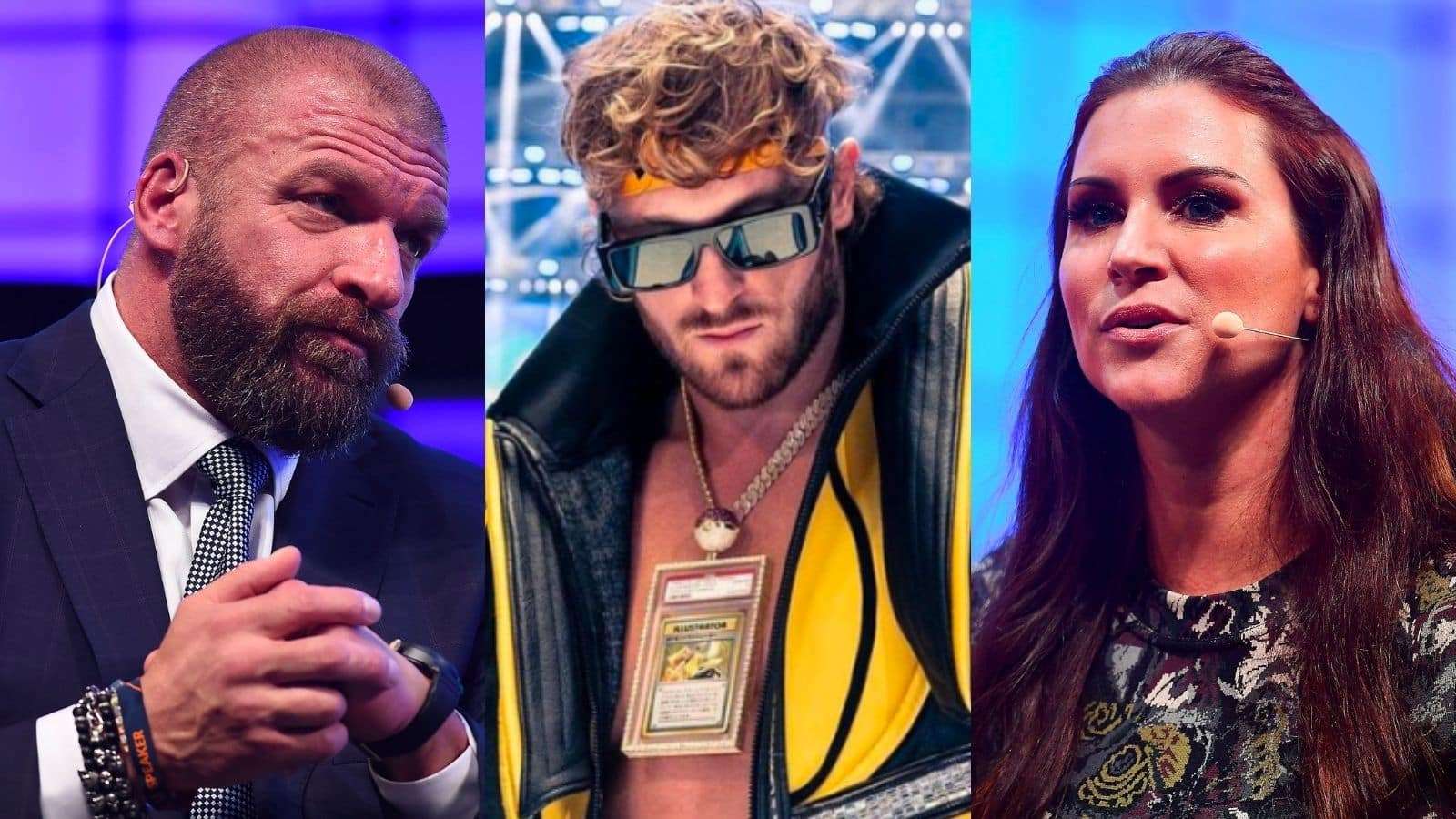 triple h with wwe signing logan paul