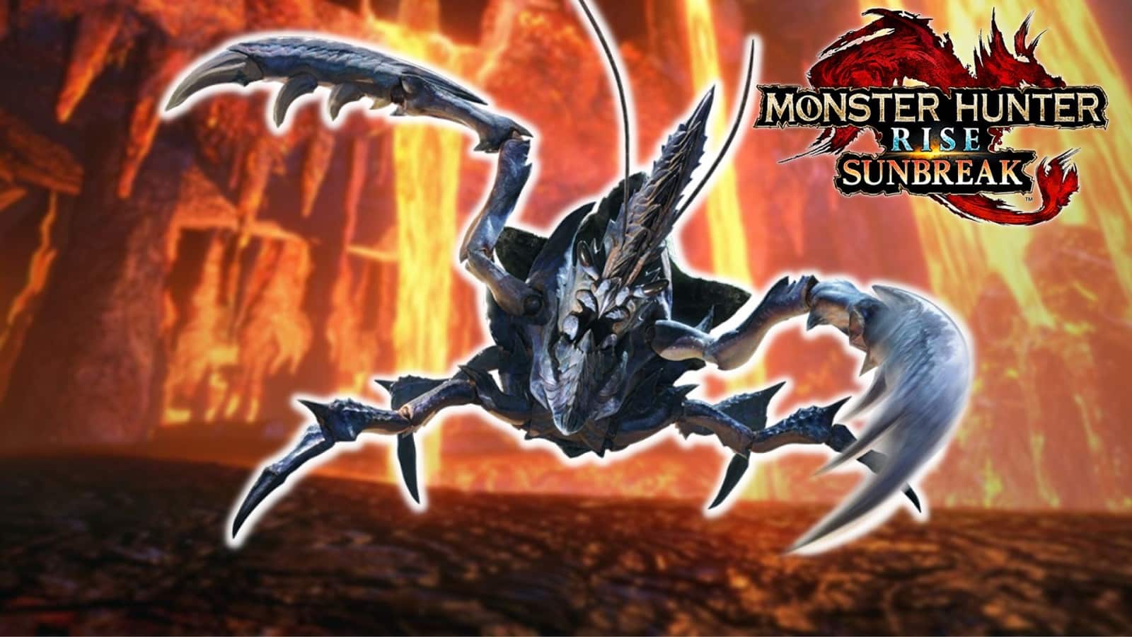 Shogun Ceanataur in the Lava Caverns Monster Hunter Rise: Sunbreak
