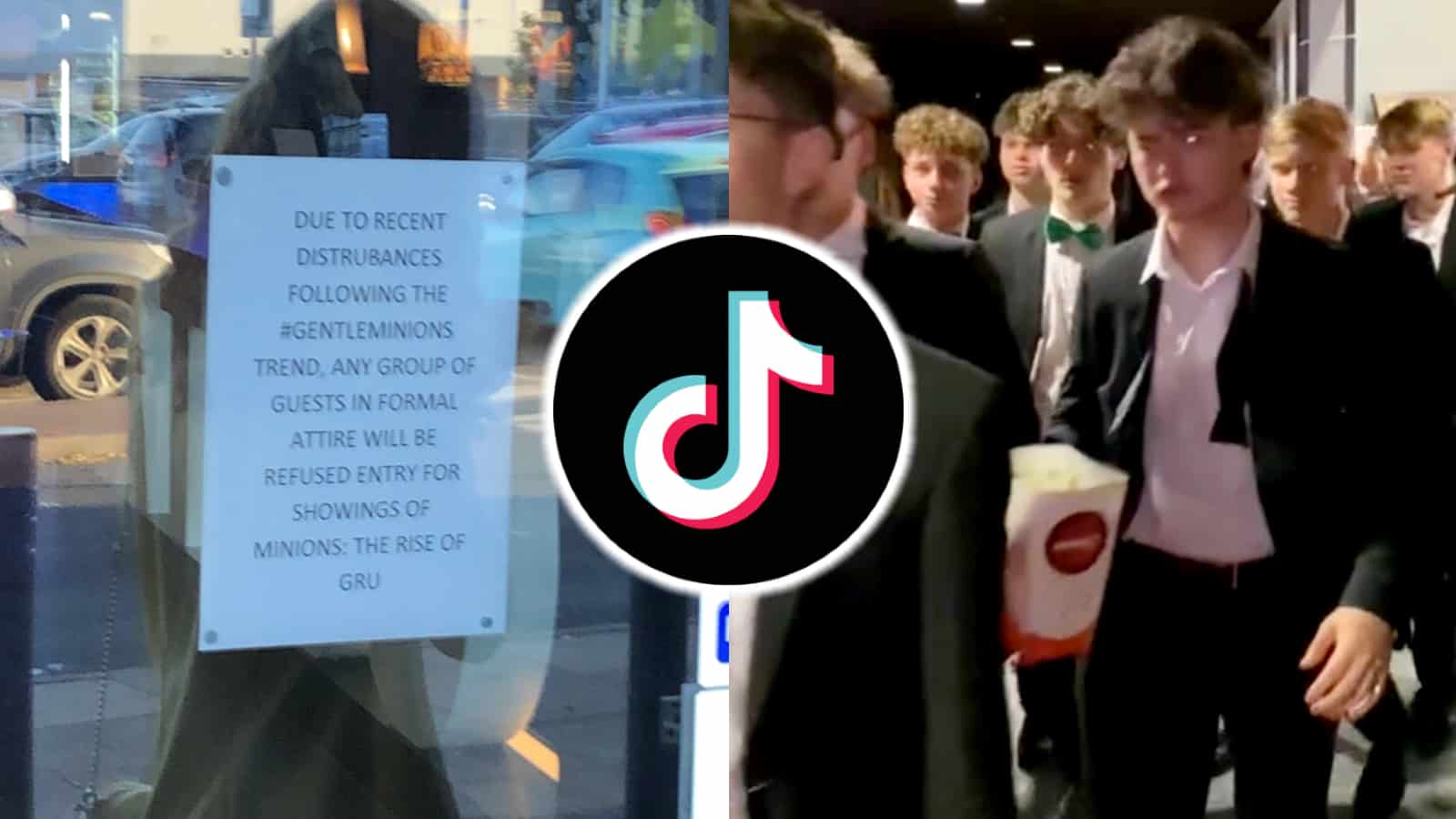 People dressed in suits for GentleMinions TikTok trend