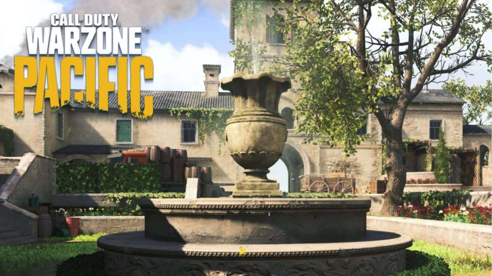 winery POI fountain in warzone fortune's keep