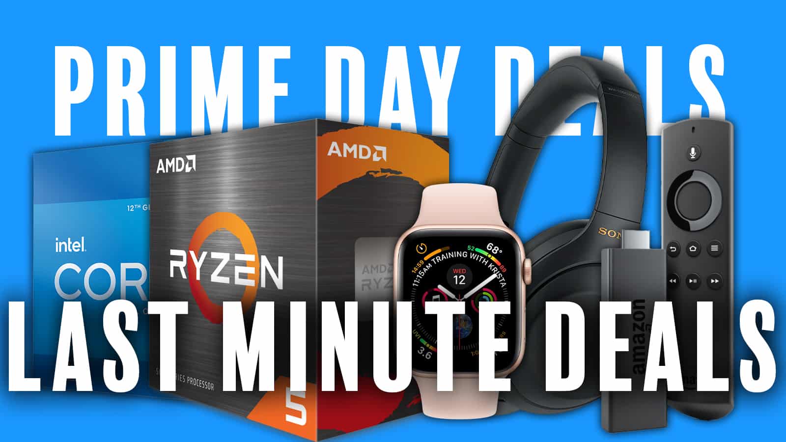 Last Minute Prime Day Deals 2022 with several products