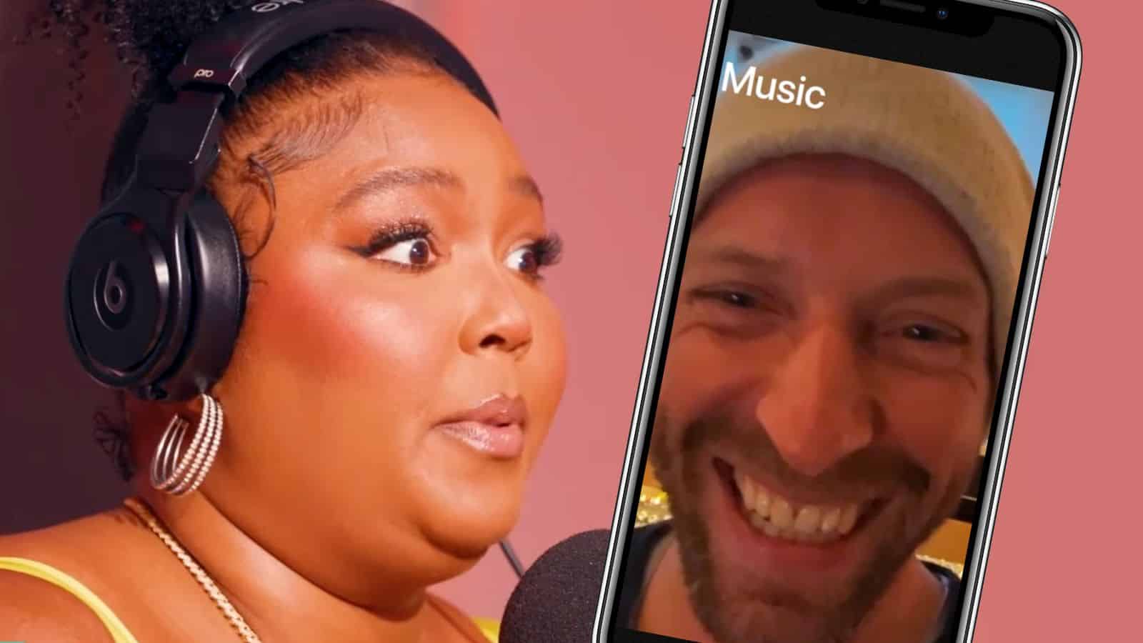 lizzo and coldplay star chris martin
