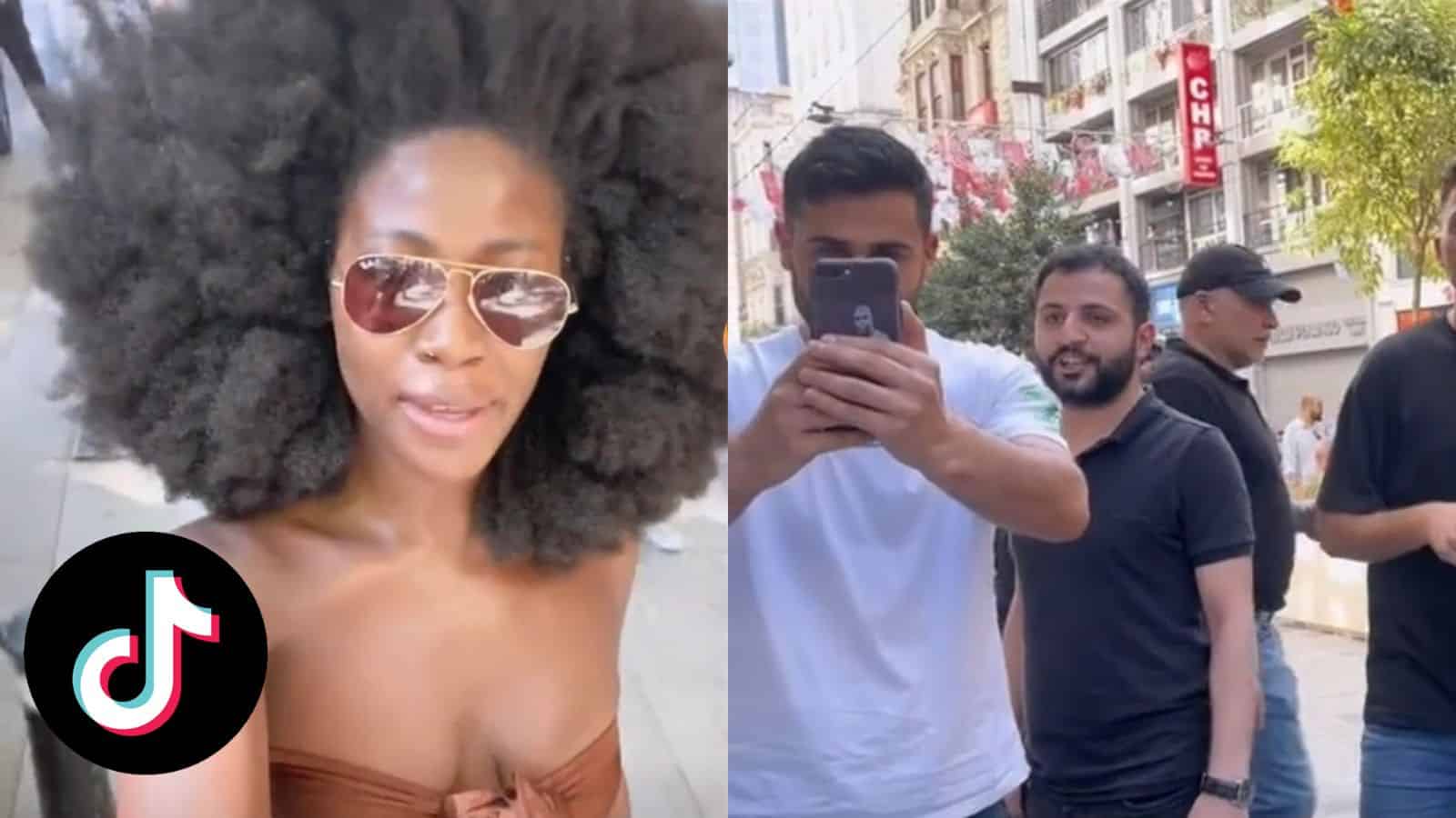 TikTok shows Black woman being swarmed by people in Turkey asking for selfies with her