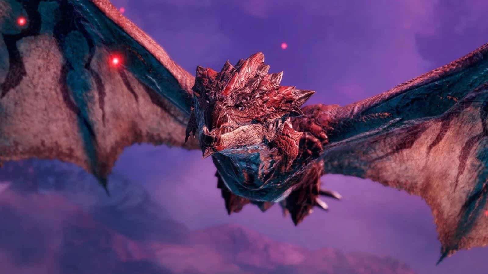 monster hunter rise sunbreak rathalos flying header image