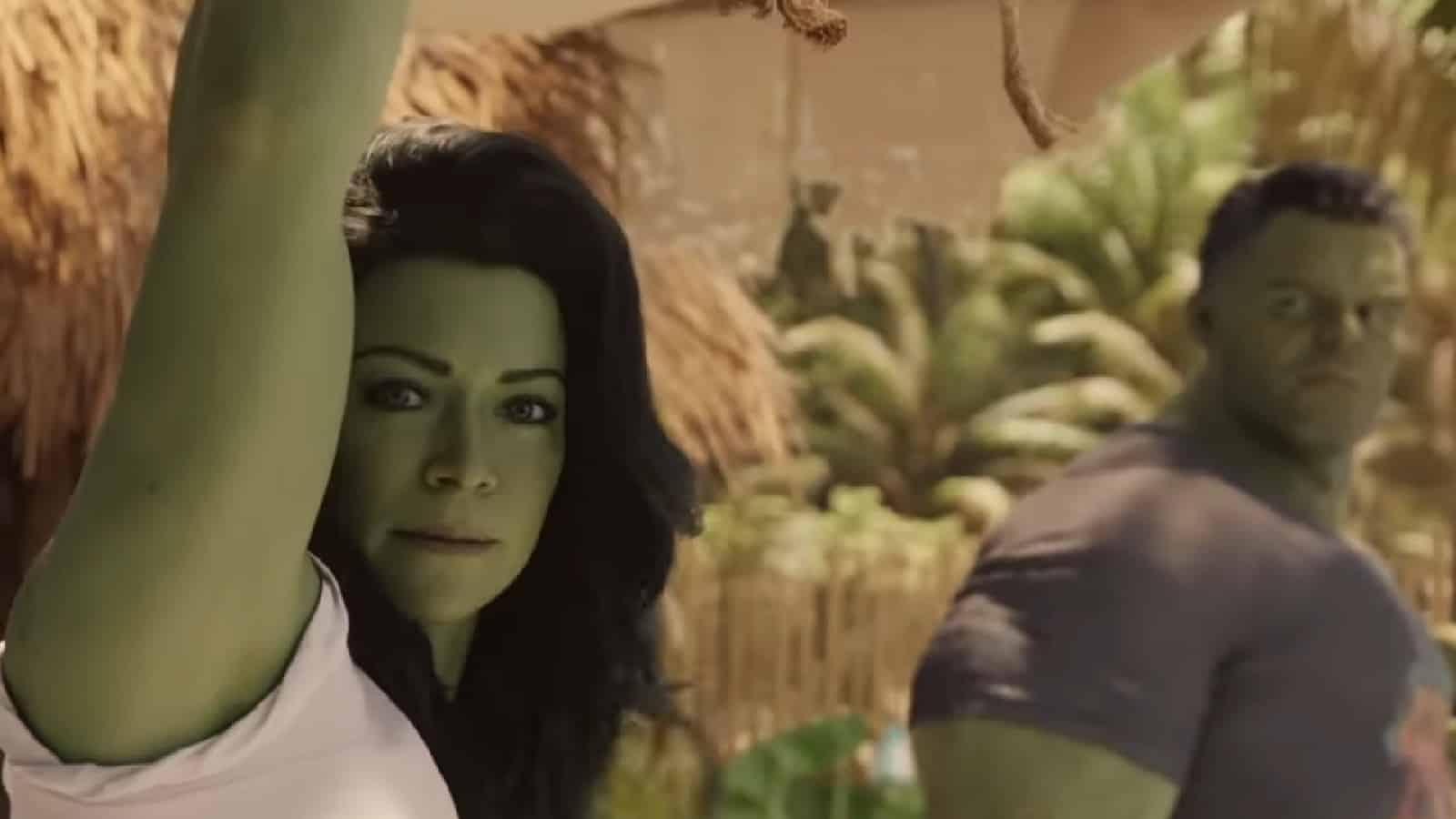 She-Hulk breaks the fourth wall in the SDCC trailer.