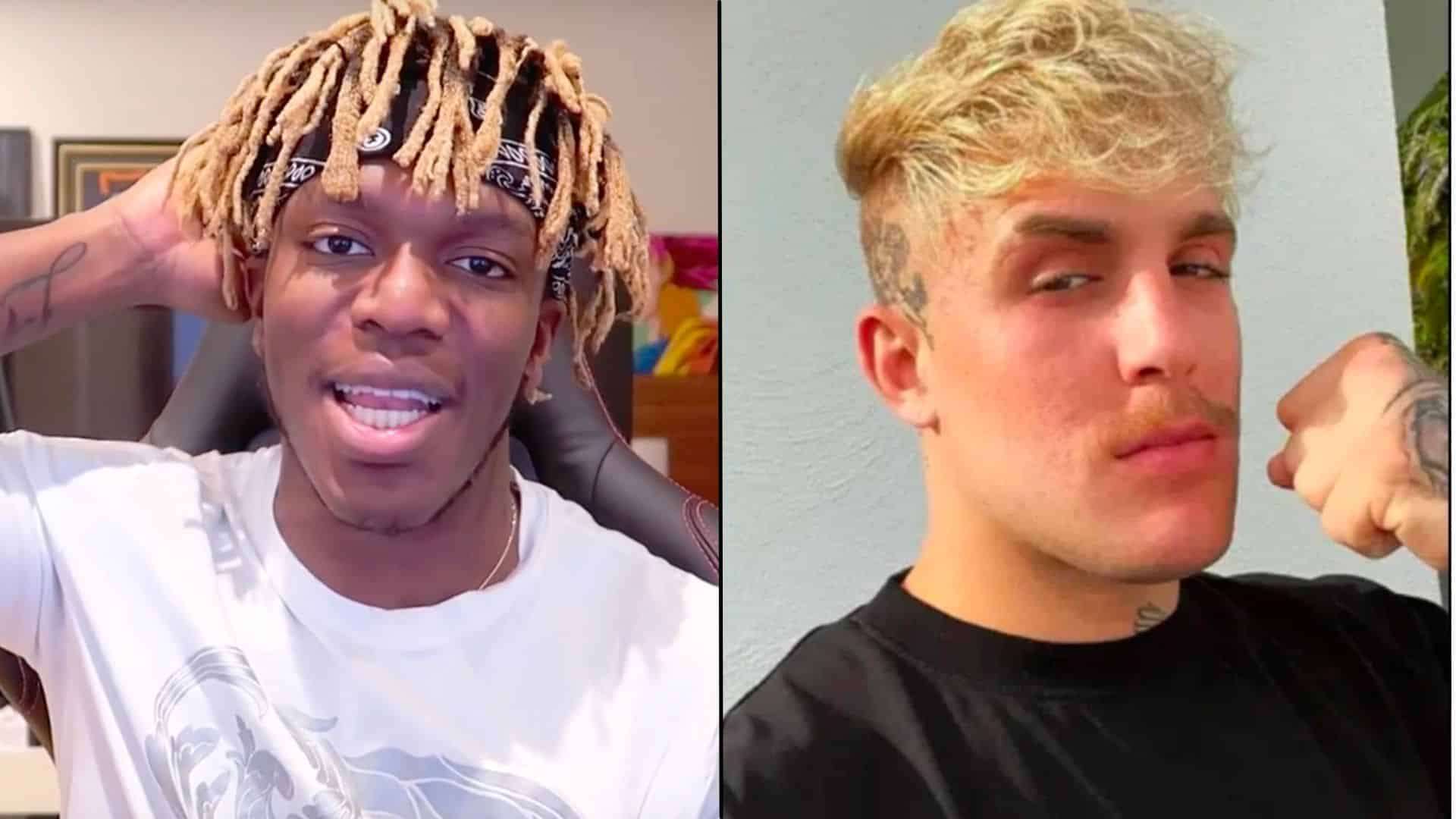 KSI and Jake Paul looking at camera side-by-side