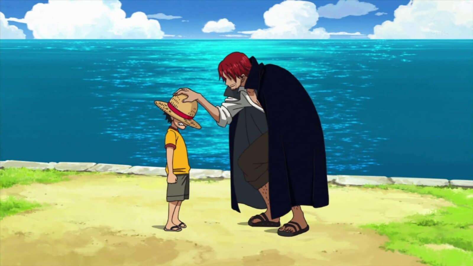 One piece red shanks and luffy