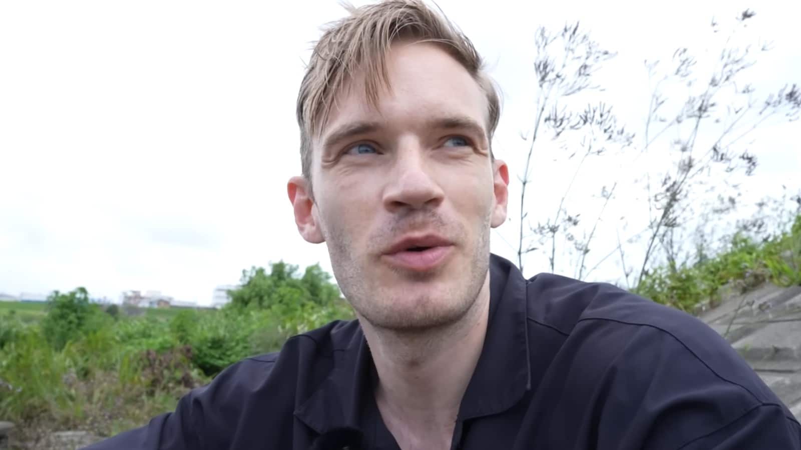 PewDiePie talking to camera during YouTube Q&A