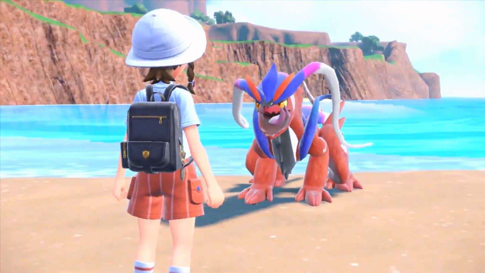 pokemon scarlet and violet player with koraidon