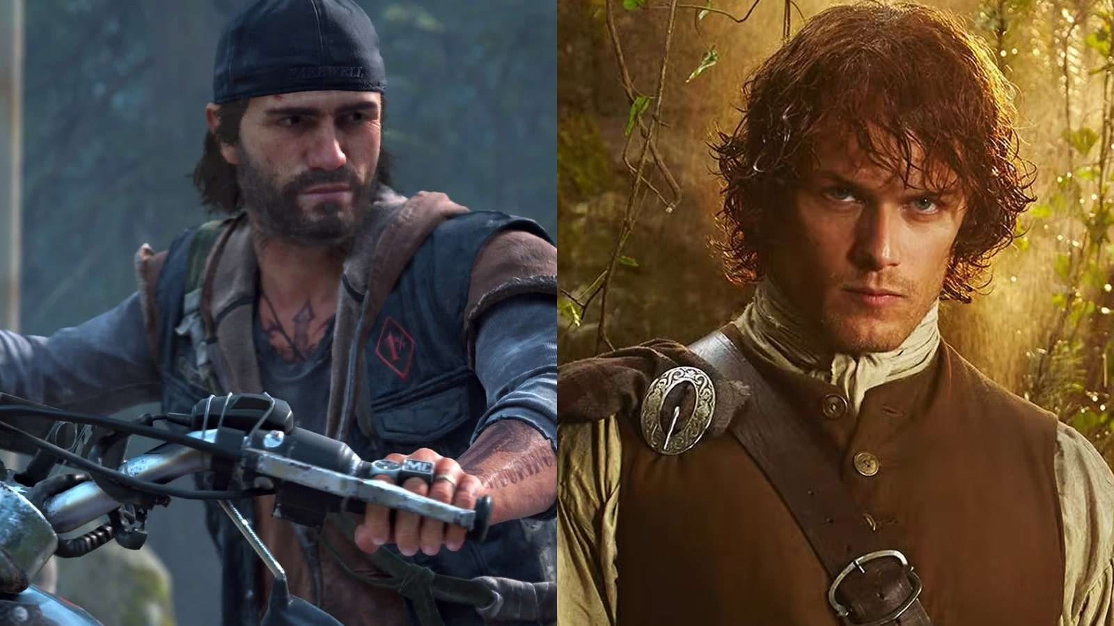 an image of Days Gone and Sam Heughan
