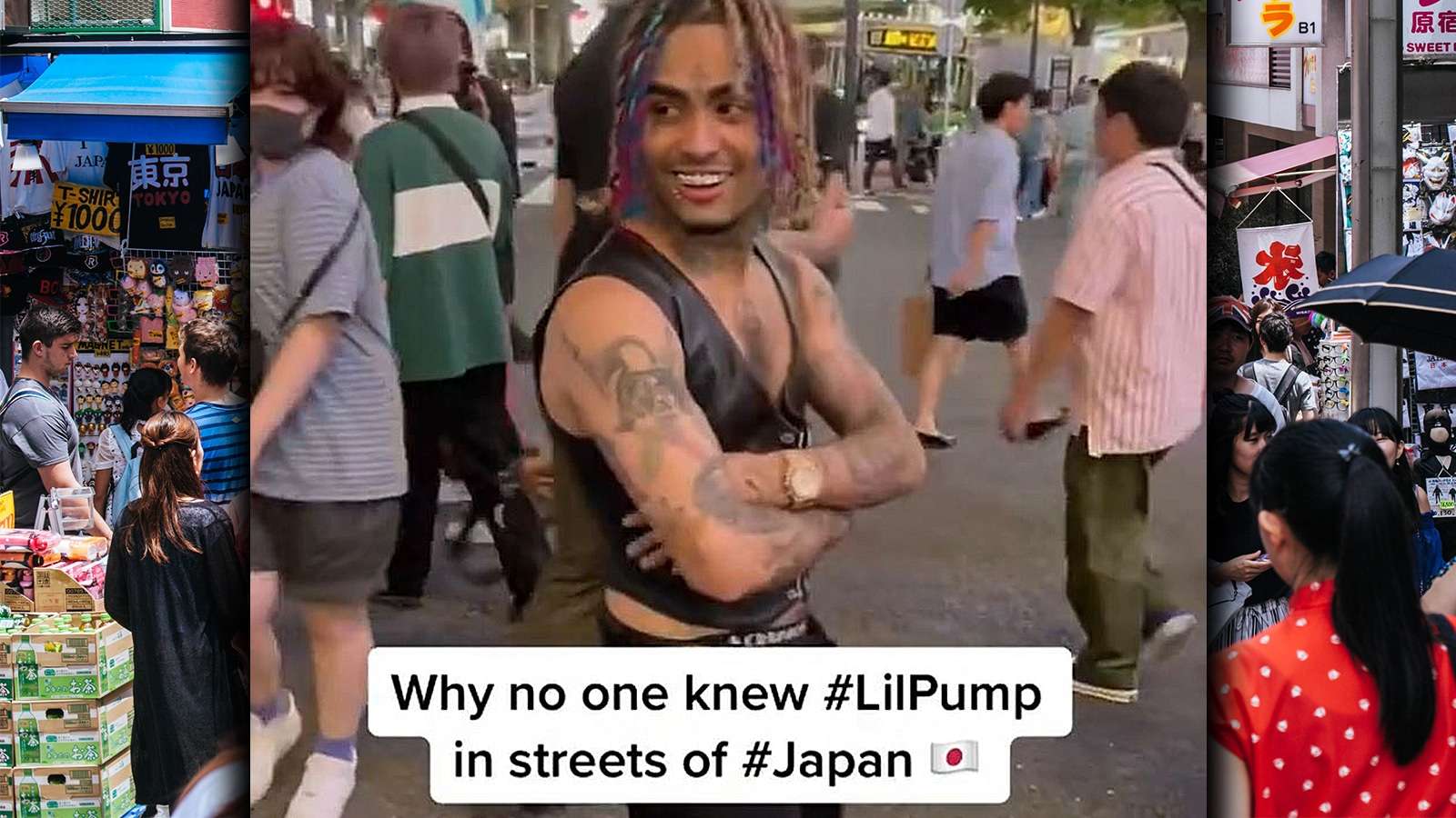 Lil Pump gets roasted on tiktok for not being recognized in Japan 2