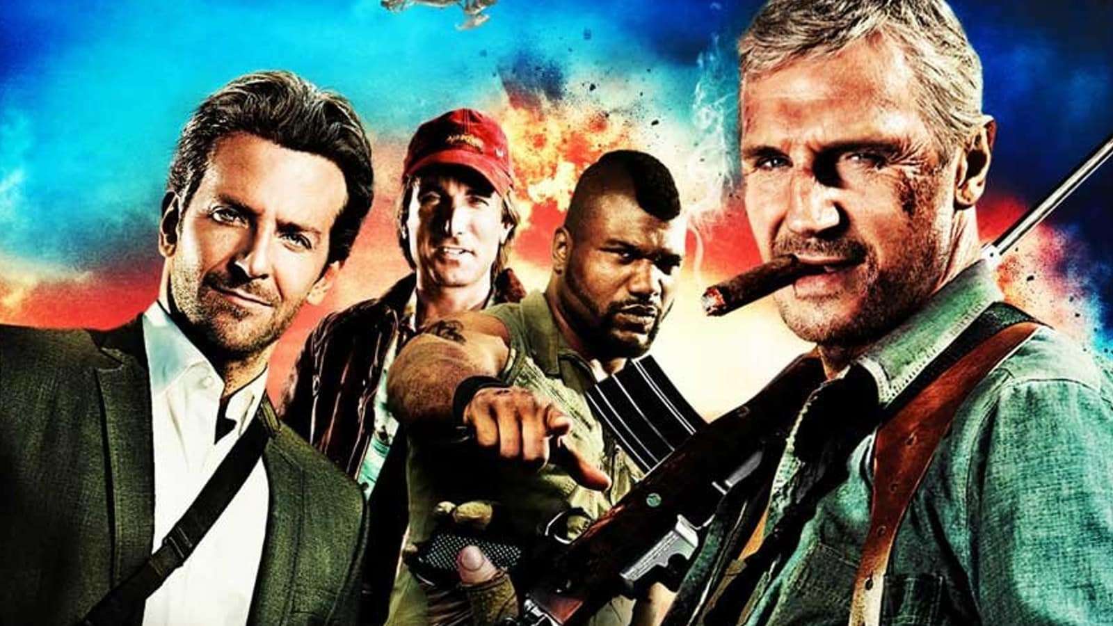 Bradley Cooper, Sharlto Copley, Quinton 'Ramage' Jackson and Liam Neeson in 2010's The A-Team