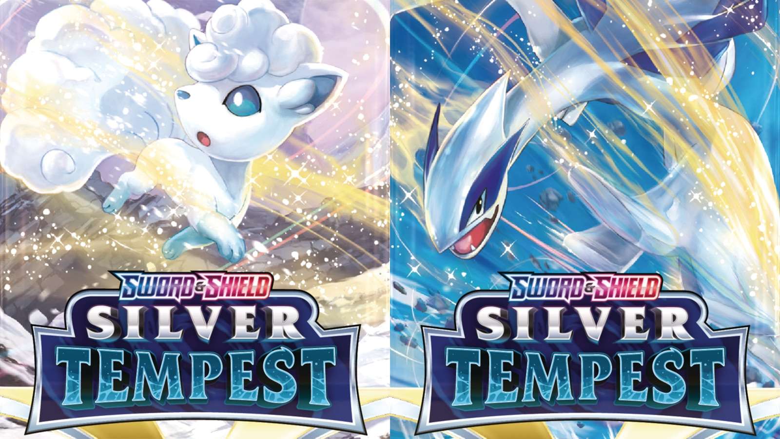 Artwork from the Pokemon TCG Silver Tempest cards