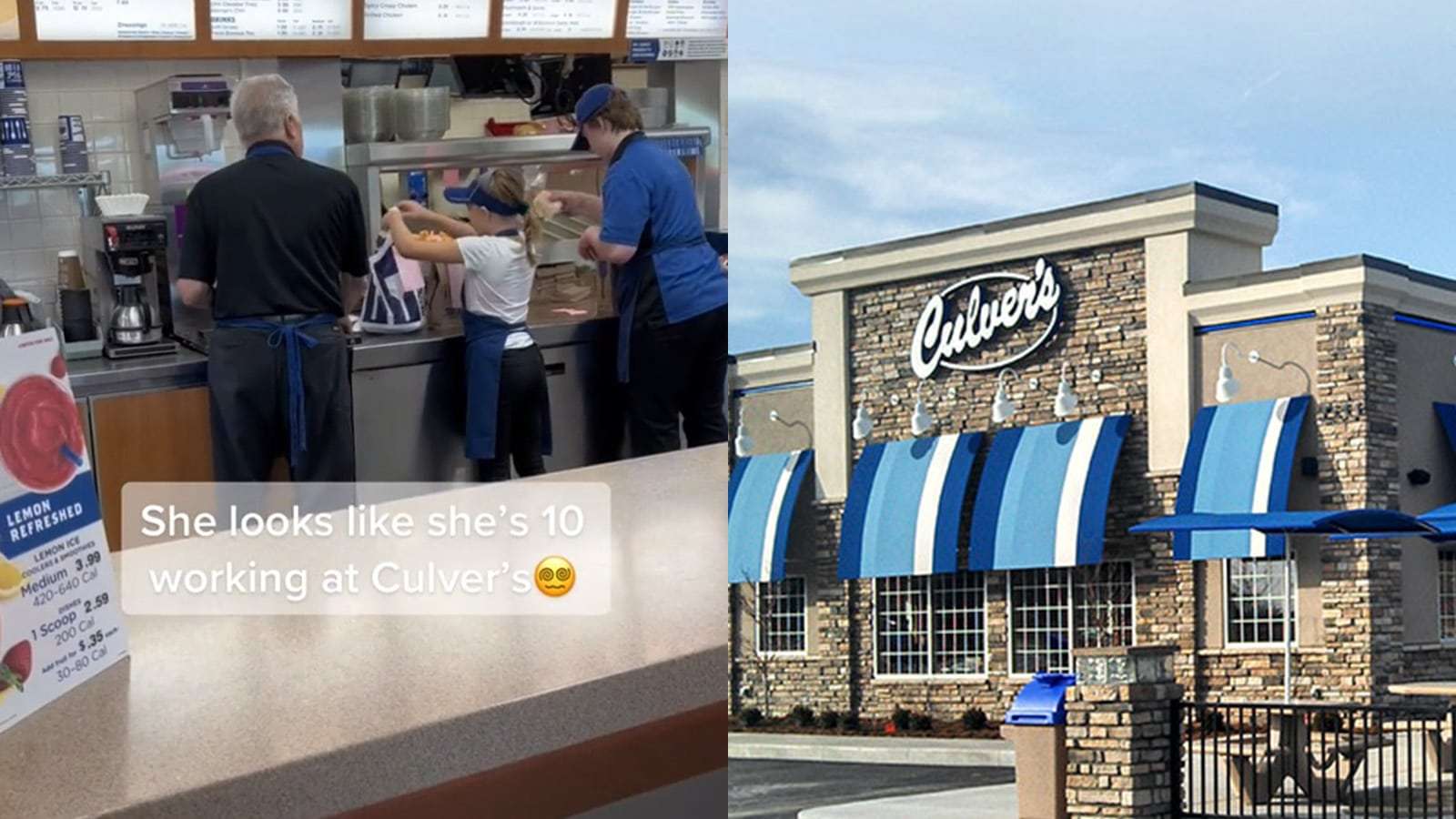 Middle Schooler working at Culvers
