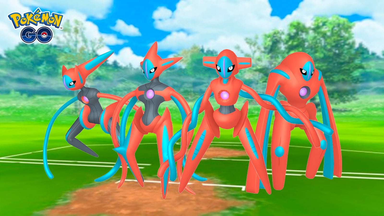 All four Deoxys forms in Pokemon Go
