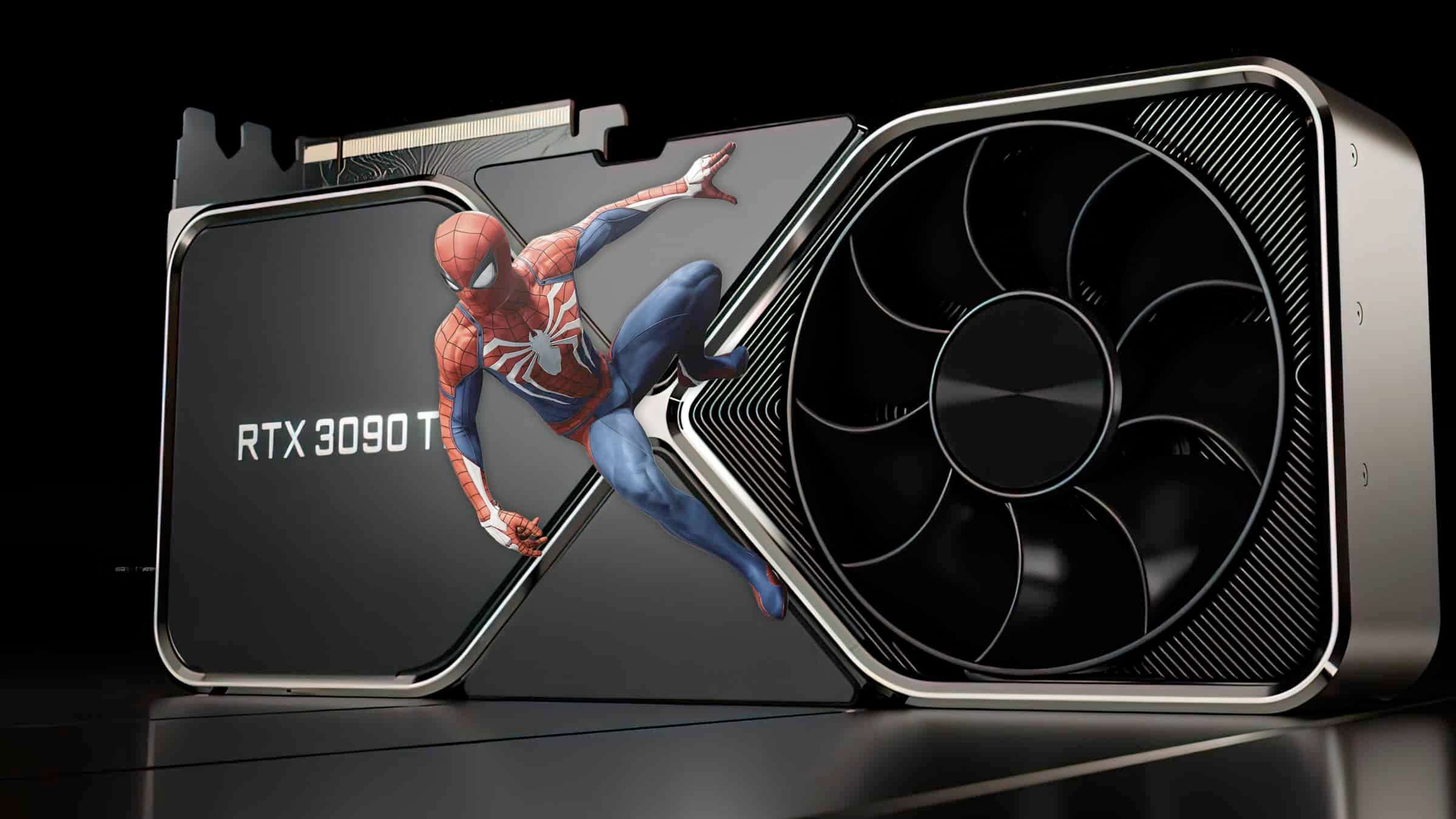 spider-man on an rtx card