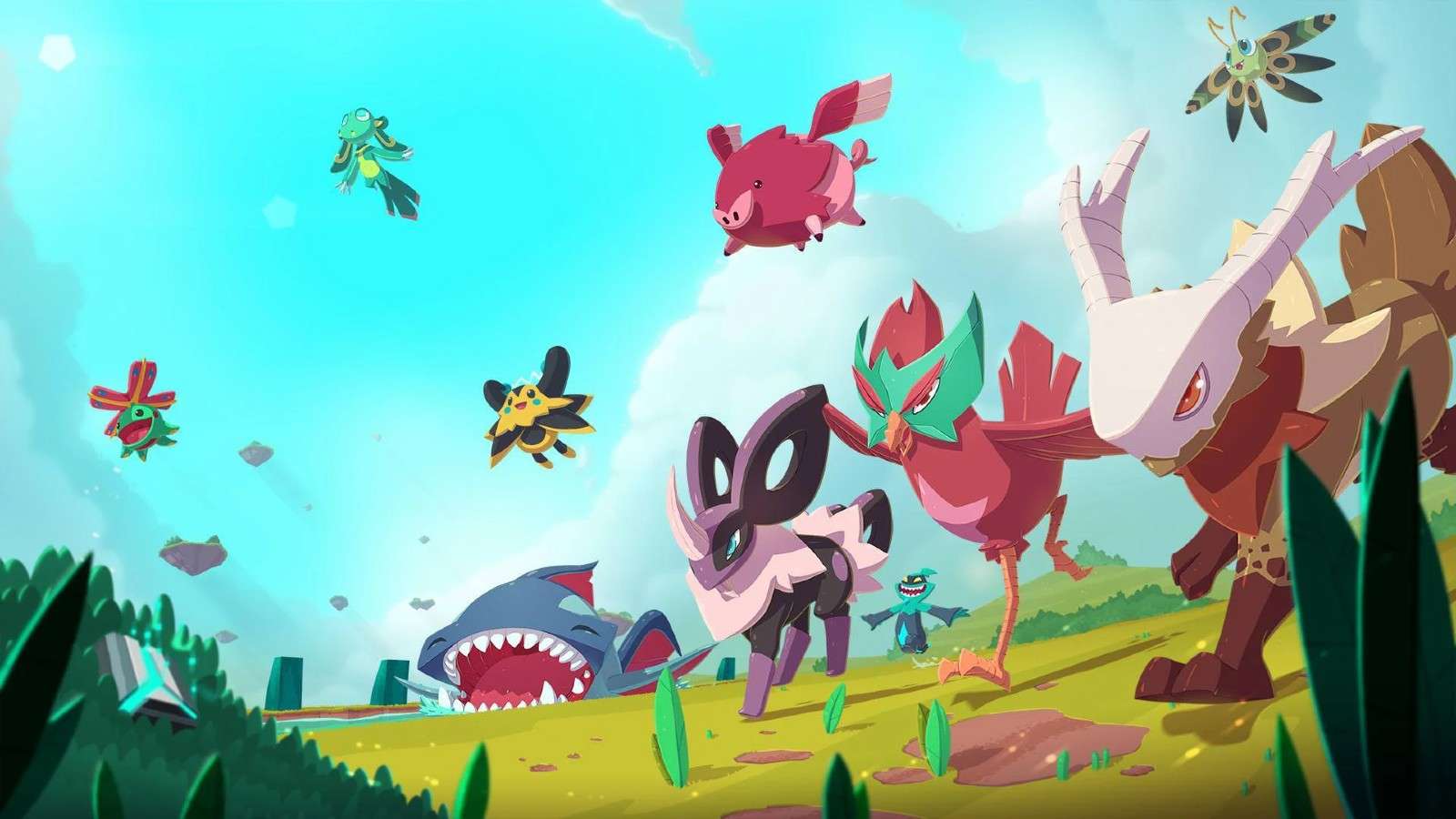 An official art image from Temtem that has redeem codes.