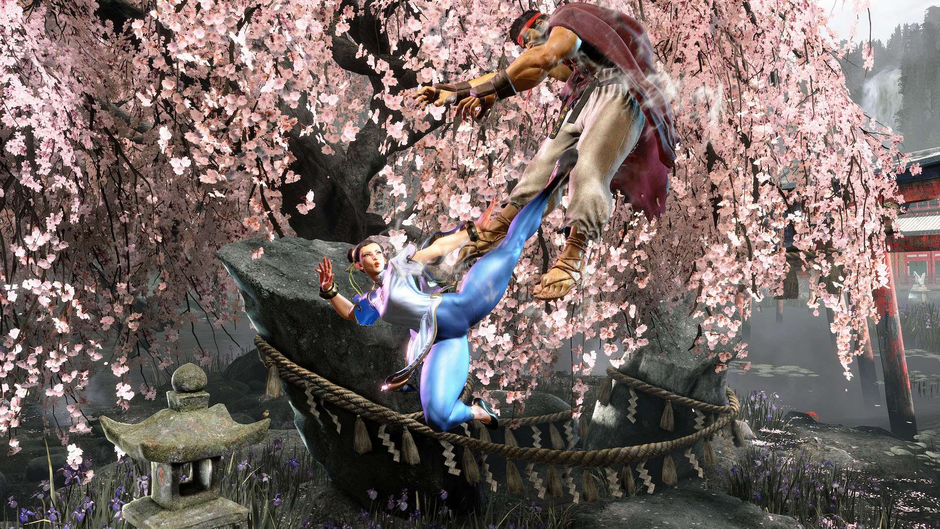 Street Fighter 6 screenshot showing Chun-Li and Ryu