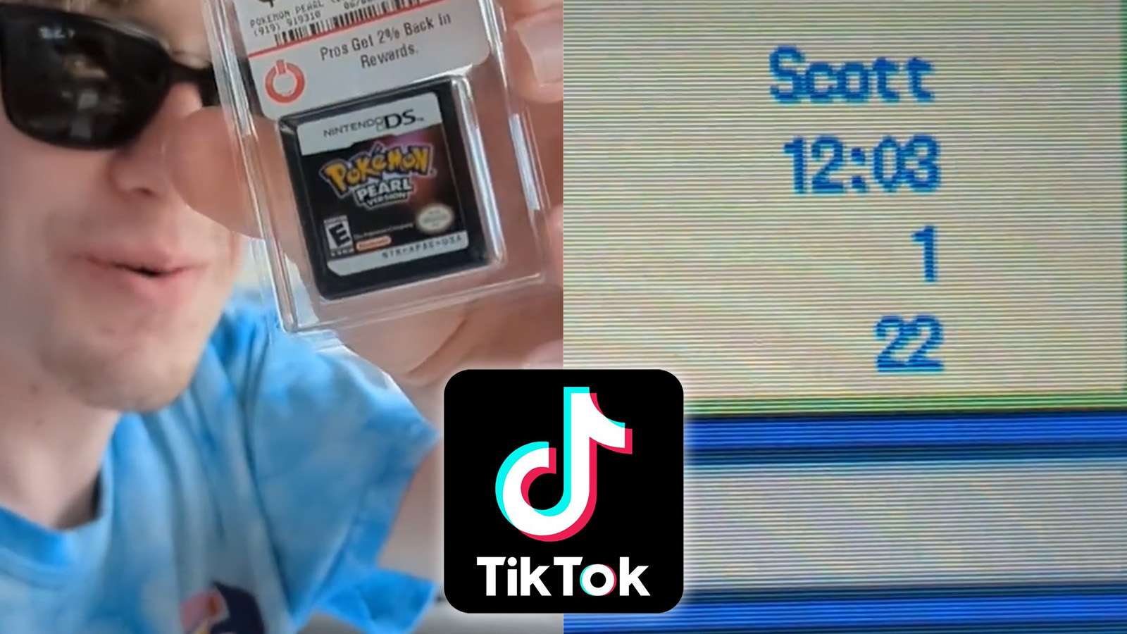 TikToker finds wierd Pokemon Pearl save