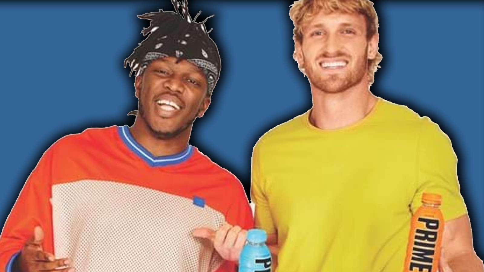 an image of ksi and logan paul with prime drinks