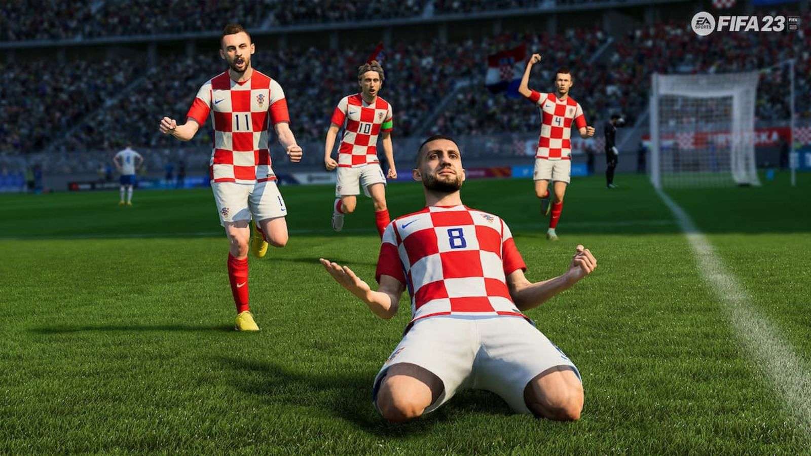 FIFA 23 Croatia players celebrating