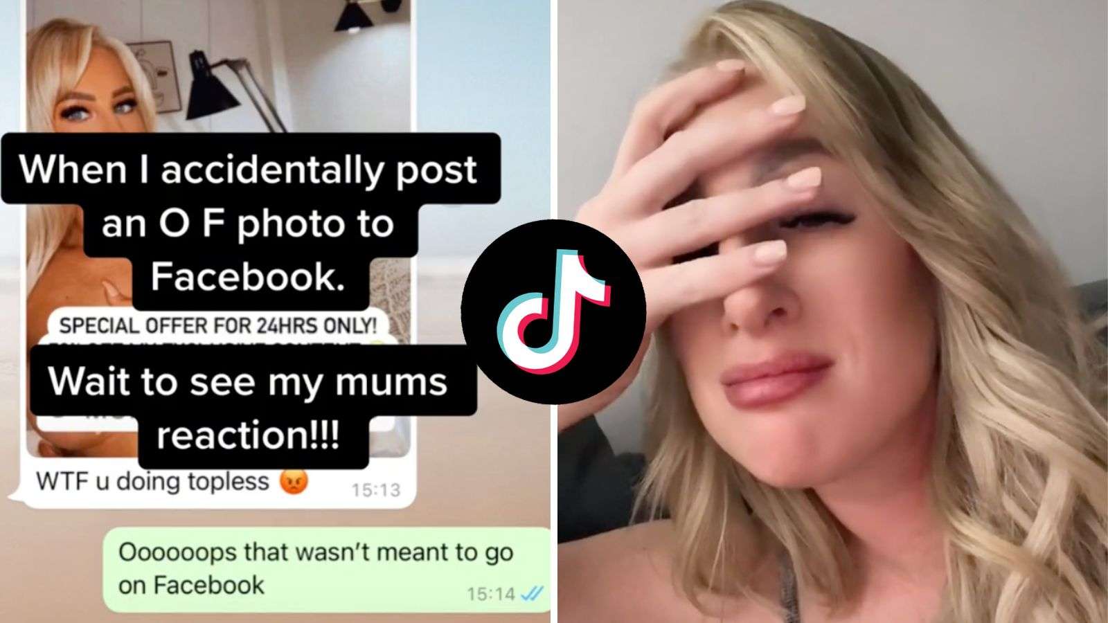 TikToker’s mom furious as daughter accidentally shares her OnlyFans photo on Facebook