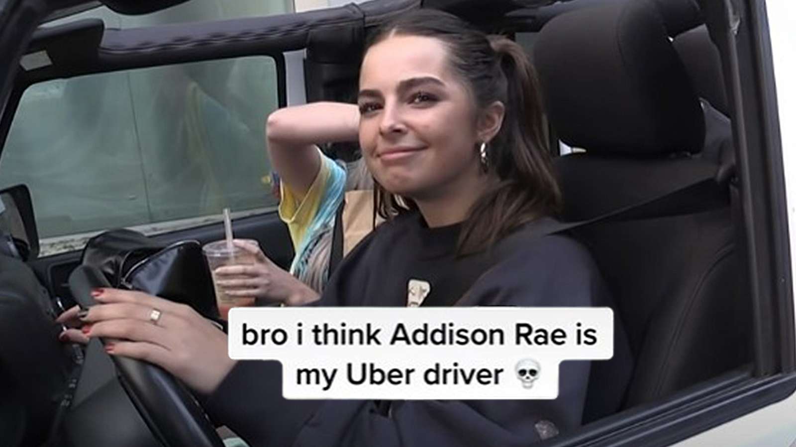 Viral video has fans thinking Addison Rae drives for uber