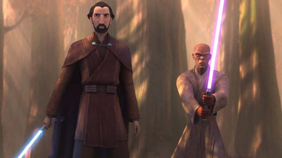 A still from Tales of the Jedi Episode 3