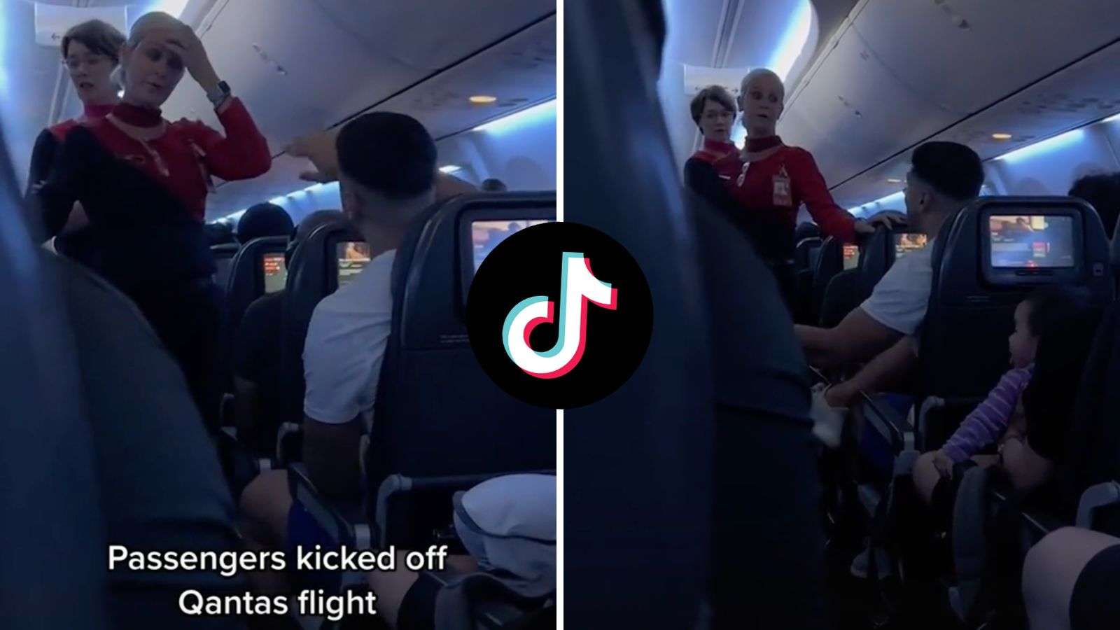 TikTok shows passenger clashing with flight attendant before being kicked off plane