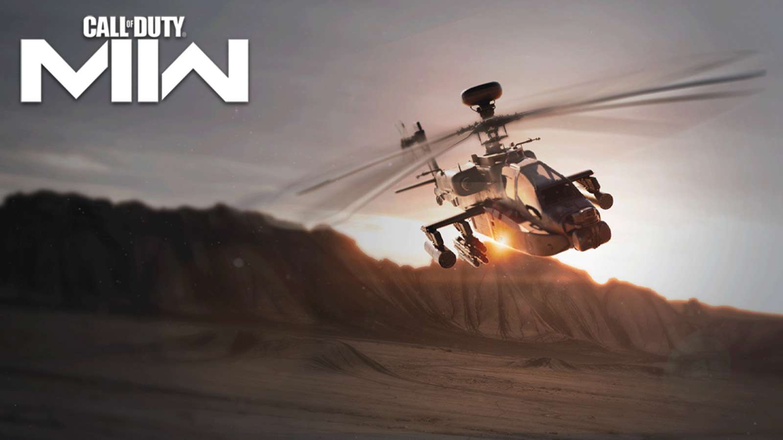 Modern Warfare 2 chopper gunner streak next to game logo