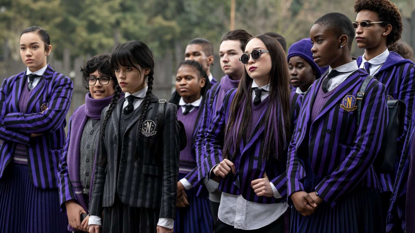 The pupils of Nevermore in Wednesday.
